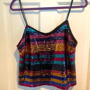 Sparkly crop top